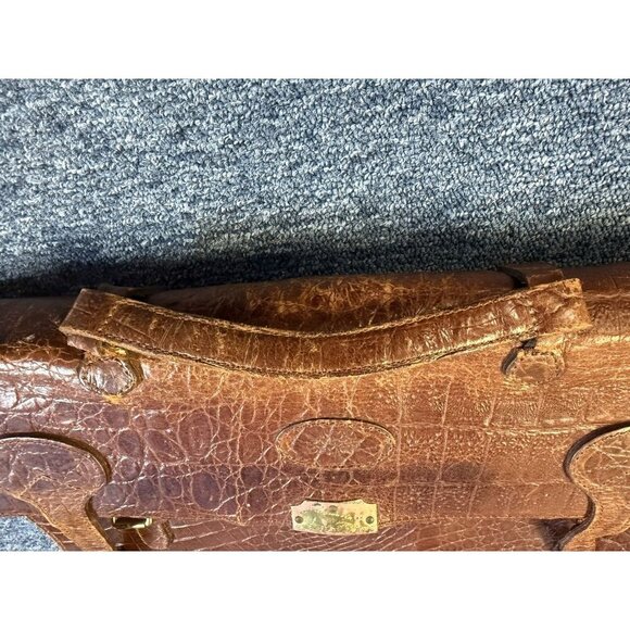MULBERRY Vintage Brown Congo Leather Briefcase / Messenger Bag - ENGLAND - Picture 16 of 16